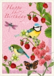 Hb Birds & Bugs Birthday Postcard