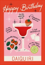 Daiquiri Birthday Greeting Card