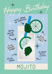 Mojito Birthday Greeting Card