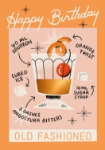 Old Fashioned Birthday Greeting Card