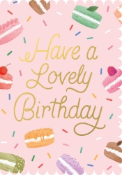 Macaron Birthday Greeting Card