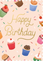 Cupcake Birthday Greeting Card
