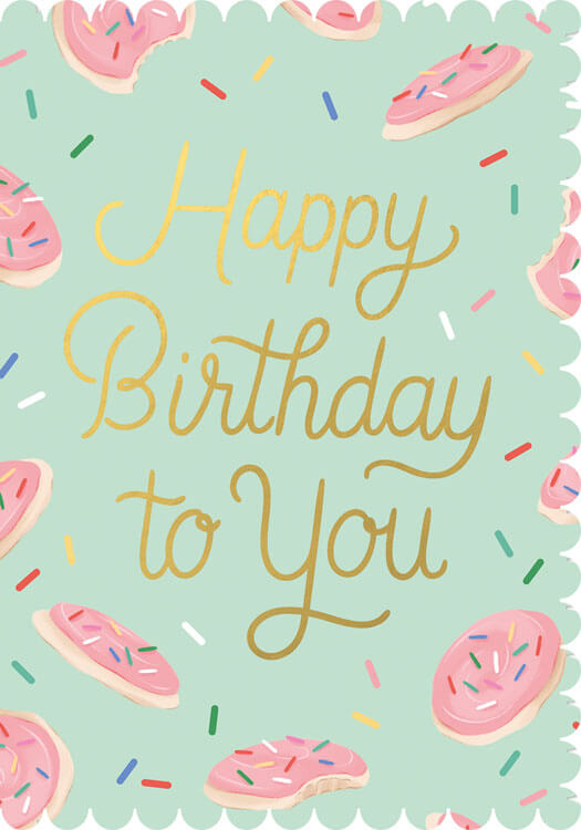 Sugar Cookie Birthday Greeting Card