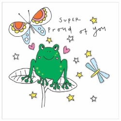 Proud Frog Congratulations Greeting Card