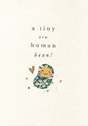 New Human Bean New Baby Greeting Card