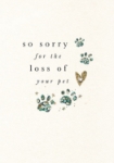 Pet Loss Sympathy Greeting Card