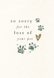 Pet Loss Sympathy Greeting Card
