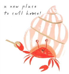 Hermit Crab New Home Greeting Card