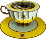 3D Teacup Bee Popup Greeting Card