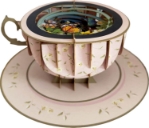 3D Teacup Butterfly Popup Greeting Card