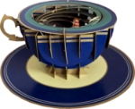 3D Teacup Lighthouse Popup Greeting Card