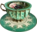 3D Teacup Sparrows Popup Greeting Card