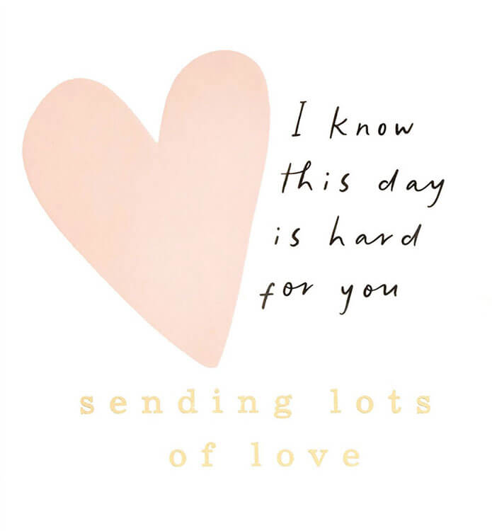 Hard Day Thinking Of You Greeting Card