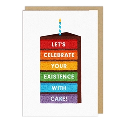 Rainbow Cake Birthday Card 