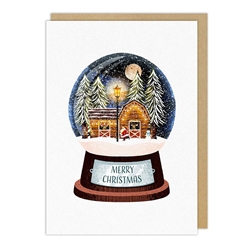 Snow Globe Christmas Card Christmas