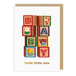 Blocks Baby Card 
