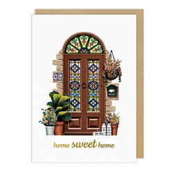Stained Glass New Home Card 