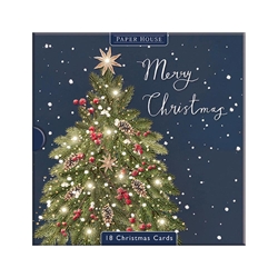 Tree & Wreath Christmas Boxed Cards Christmas