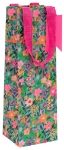 Pink Ditsy Flowers Bottle Bag