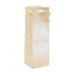 Golden Sparkle Christmas Bottle Gift Bag Christmas