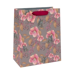 Pink Flowers Large Bags 