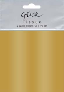 Gold Metallic Tissue Paper 