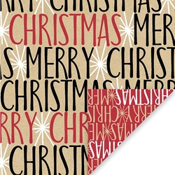 Christmas Kraft Christmas Sheet Gift Wrap 