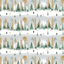 Magical Forest Christmas Sheet Gift Wrap Christmas