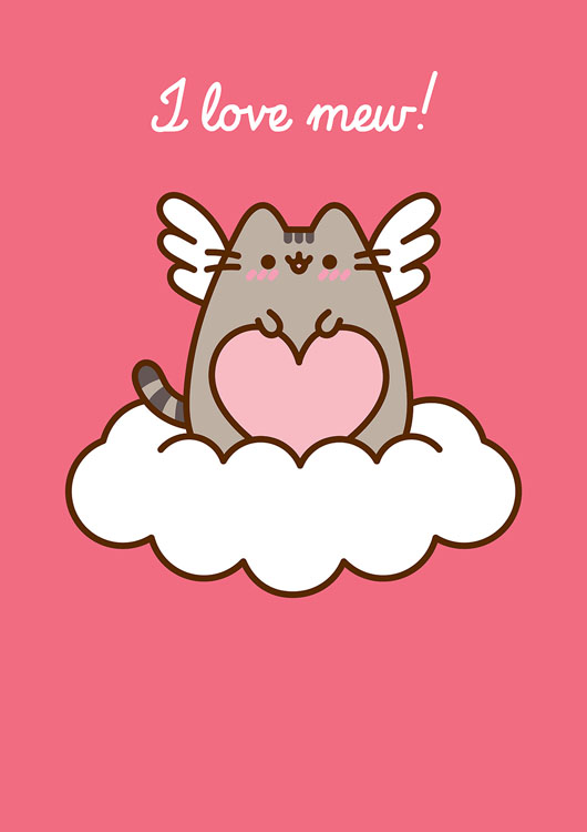 Pusheen Love Mew Valentine's Day Card