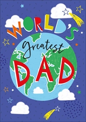 Worlds Greatest Dad Fathers Day Card 