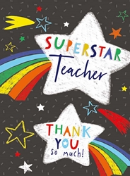 Super Teacher Thank You Card 