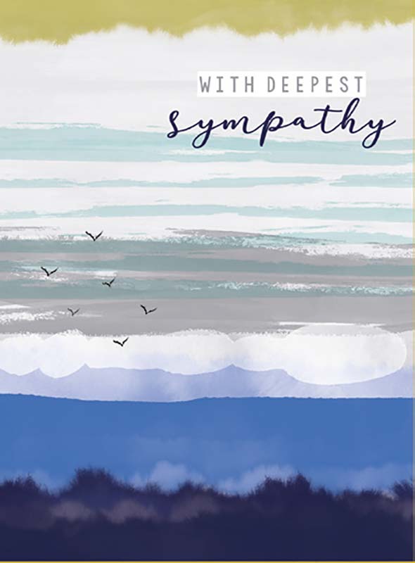 Blue Sky Sympathy Card 