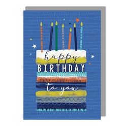 Layered Cake Birthday Card 