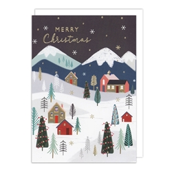 Snow Scene Christmas Boxed Cards Christmas