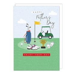 Golf Cart Fathers Day Card 