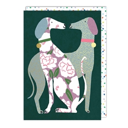 Two Dogs Blank Card 