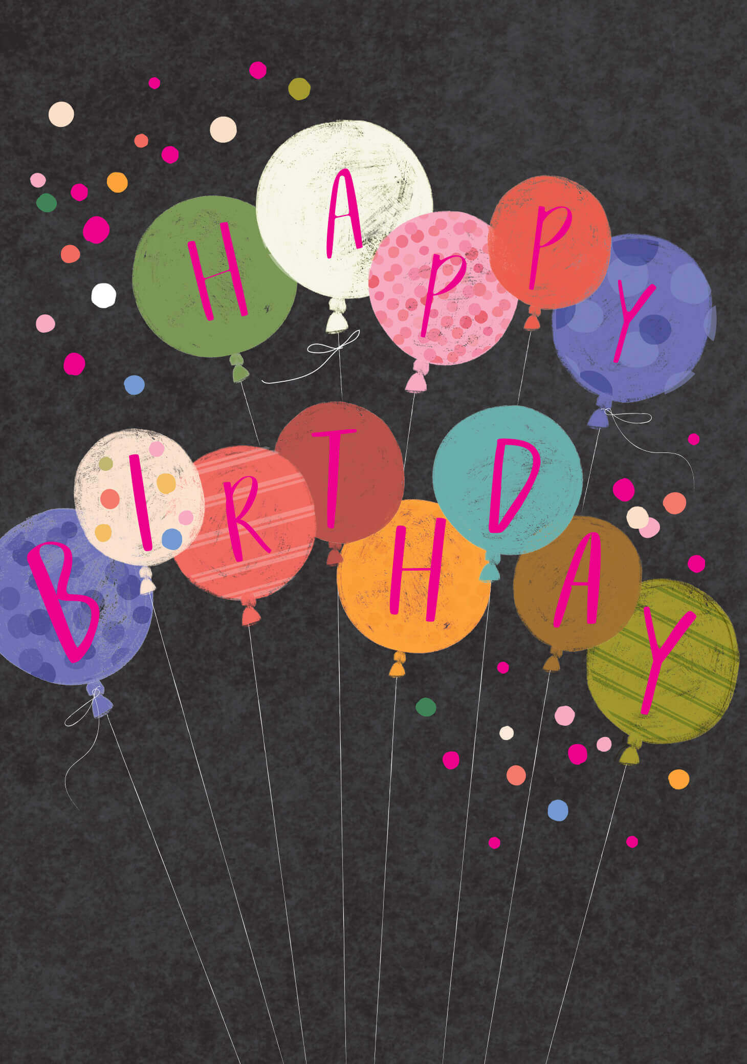 Balloons Birthday Card