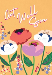 Flowers Get Well Soon Card