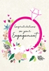 Floral Ring Engagement Card