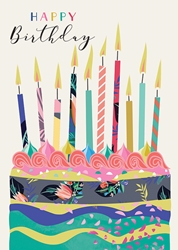 Large Cake Birthday Card 