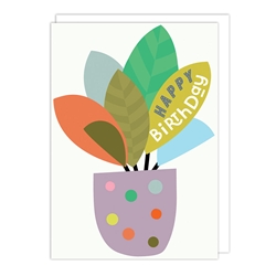 Plant Dots Birthday Card 