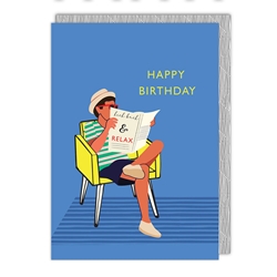 Relax Chair Birthday Card 