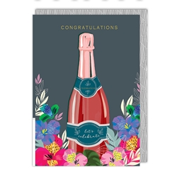 Champagne Congratulations Card 
