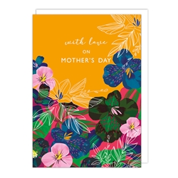 Flowers with Love Mothers Day Card 