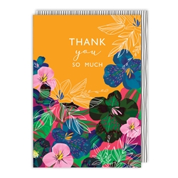 Flowers Thank You Card 