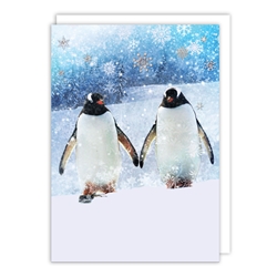 Penguins Christmas Card Christmas