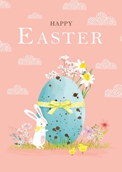 Blue Egg Easter Card 