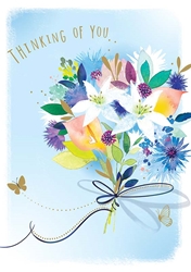 Bouquet Thinking of You Friendship Card 