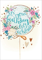 Balloon Birthday Card 