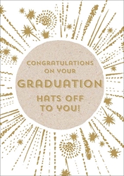 Hats Off Graduation Card 